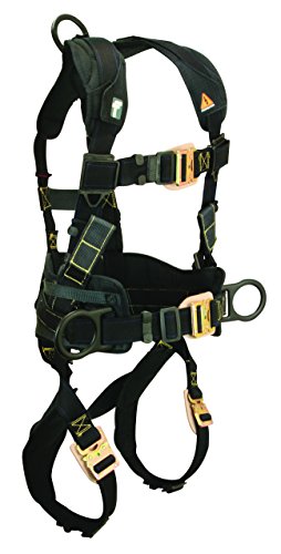 Falltech 8070Rm Arc Flash, Nomex/Kevlar Fbh-5 Coated D-Rings, Qc Legs/Chest, Belt With Leather Insulators, Coated Mb Adjusters, Rescue Loops, Medium, Black #TOP7