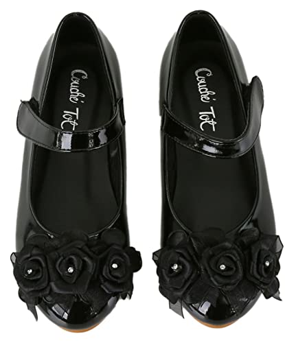 Flower Girls Formal Patent Ballerina Flat Shoes Wedding Special Occasion Communion Footwear2