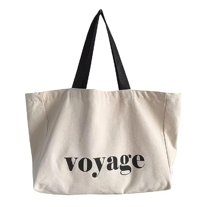 homelya Cotton Canvas Tote Bag for Women | Reusable Eco-Friendly Shoulder Carry Bag | Spacious Shopping, Office & College Handbag-picture-53