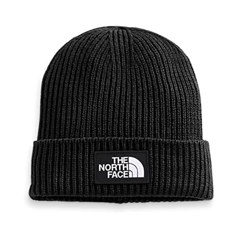 THE NORTH FACE Logo Box Beanie Hat TNF Black One Size Cover