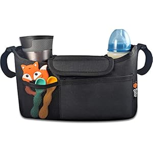 Buggy Organiser for Stroller, Pram & Pushchair – Keep All Your Essentials at Your Fingertips, Pram Handlebar Bag with…