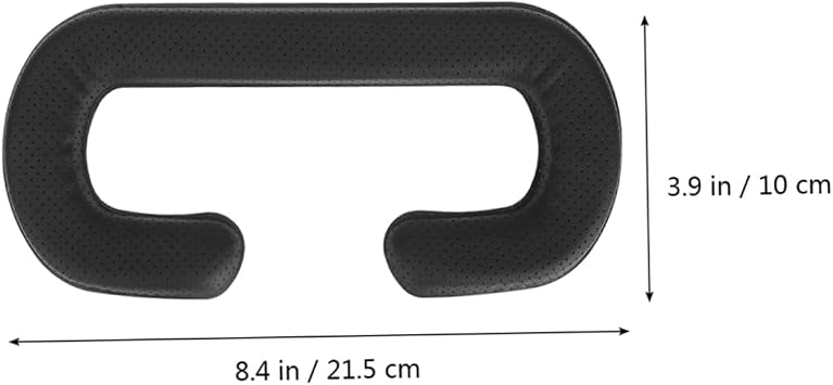 Housoutil 2pcs Pu Leather Pad for Sponge Vr Eye Mask Breathable Holes for Comfortable Gaming