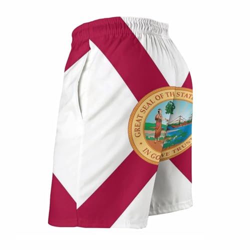 Mens California Swim Trunks, Drawstring Swim Trunks, Beach Quick Dry Swimming Shorts 5