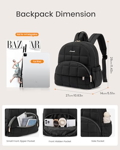 LOVEVOOK Quilted Mini Puffer Backpack