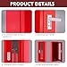 Shankala Fire Extinguisher Cabinet, Wall Mount, Stainless Steel (Red), 25-9/16