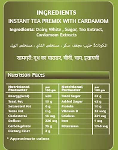 Image of Chaizup Premium 1 Min Instant Assorted Tea Pack - 1kg Cans (Pack of 2) | Saffron & Cardamom Flavours | Approx. 144 Servings | 2kg