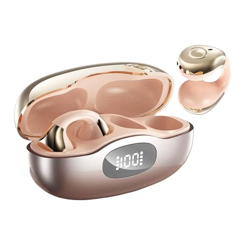 Clip-On-Ohrhorer - Kabellose In-Ear Kopfhorer Mit Tragekomfort | Komfortable Leichtgewicht-Ohrhorer Modernes Design Fur Sport, F