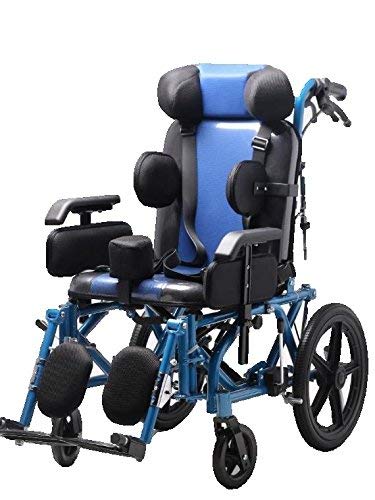 Kanishka Cerebral Palsy For Child Age 5 to 12 Years | Tilt-in-Space Reclining Wheelchair with Adjustable Armrests & Footrests | Superior Seating Comfort & Lightweight | Travel-Friendly Design I for Child-image-5