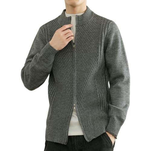 Suéter de punto americano vintage confeccionado con cuello redondo clásico