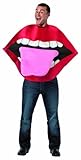 Rasta Imposta Lips and Tongue Costume, Multi-Colored, One Size