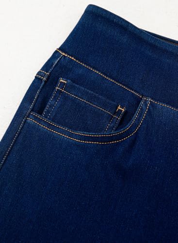 Sidefeel Women's Wide Leg Jeans High Waisted Tummy Control Soft Stretchy Comfort Fit Pull On Denim Pants3