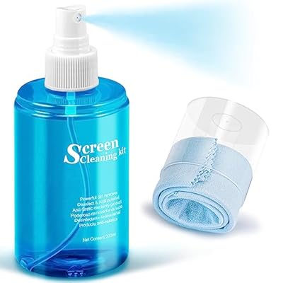 Car Screen Cleaner Spray, walrfid TV Computer Laptop Touchscreen Mist Cleaning Kit Wipe for CD Disc DVD VCD, Electronic Cell Phone iPad iPhone MacBook Pro Tablet Monitor LCD LED Flat Screens