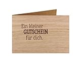 EINZIGARTIG - Holz ist ein Naturprodukt, daher ergibt sich bei jeder Karte ein einzigartiges Astbild, Maserung und Farbe