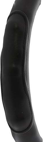 Miniatura 3 de United Pacific 70407 Funda de volante con patrón de fibra de carbono de 18 pulgadas, construcción de cuero de ingeniería, agarre grande, una funda