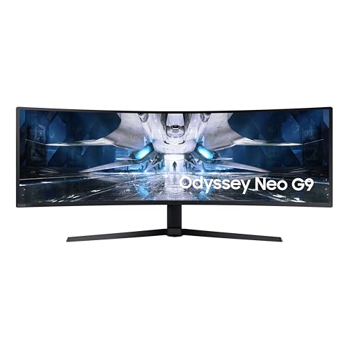 Samsung Ecran PC Odyssey Neo G9 49" 240Hz,1ms, Dalle VA Mini-LED, Résolution 5120x1440, 1 000 000 : 1, 1000R, 240 cd/m², Anti-reflets, AMD FreeSync Premium Pro, Compatible G-Sync, HDMI(x2) DisplayPort