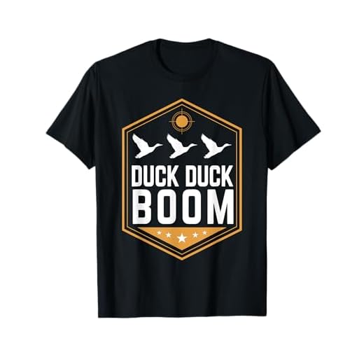 Duck Hunting T-Shirts Funny Duck Duck Boom Graphic Gear T-Shirt