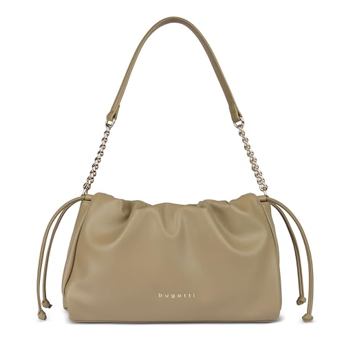 Bugatti Leni Sac S femme petit sac bandoulière simili cuir chaîne noir