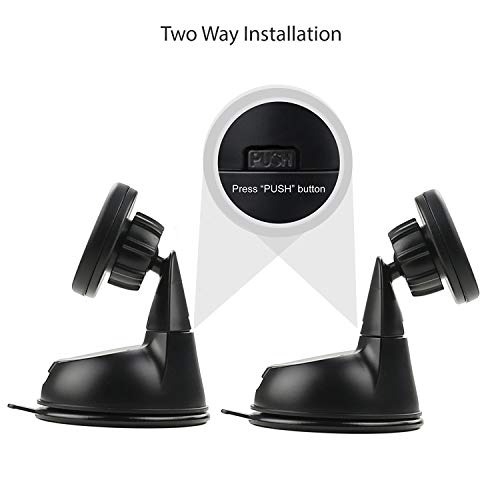 MagBack Car Mount ✔ Universal Magnetic Car Mount, Windshield Mount and Dashboard Mount Holder for Cell Phones and Mini Tablets, Magnetic Mobile Phone Mount 100% ✔Guaranteed✔