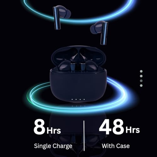 Image of Bluetooth Ear Buds with Fast Pairing Portable Charging Case Noise Isolation Mic for Calling Music Gaming (Design 303)