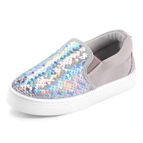 Image of KomForme Toddler Sneakers for Boys and Girls Cartoon Dual Hook and Loops Sneakers Baby Canvas Shoes | Comfortable, Lightweight