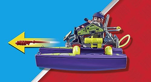 Playmobil 71147 Quad Transformable de Bandit - City Action - avec Un Personnage à Visage Interchangeable et Un véhicule d'intervention des Forces spéciales avec Effets sonores et Lumineux - Dès 5 Ans