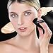 CUPID CARE 6 Pcs Triangle Powder Puff with 2 Travel Cases, Setting Powder Puffs for Face, Velour Makeup Puff for Loose Powder Body Powder, Blender Sponge Foundation Blending Sponges Beauty Tools