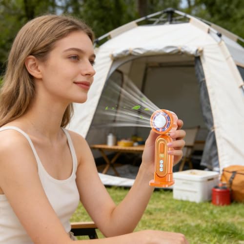 Mini ventilateur à main sur batterie pour lutter contre la chaleur - 8