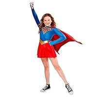 DC Superheroes Supergirl TV Series: Supergirl Costume Dress for Kids by Rubies, Girl's Small