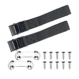 Nevfal Cooler Tie Down Kit, Cam Buckle Lashing Strap Compatible with YETI Coolers, RTIC Coolers, for Coolers to Boat, Deck, Truck Bed, Prevent Sliding