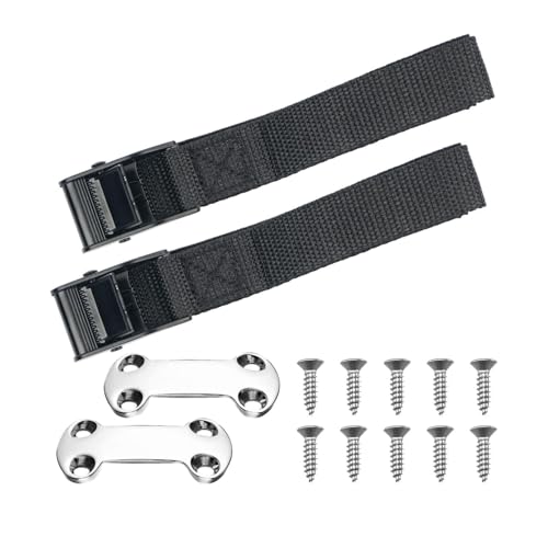Nevfal Kühler-Spanngurt-Set, Nockenschnalle, Spanngurt, kompatibel mit Yeti-Kühlern, RTIC-Kühlern, für Kühler zu Boot, Deck, LKW-Bett, verhindert Verrutschen