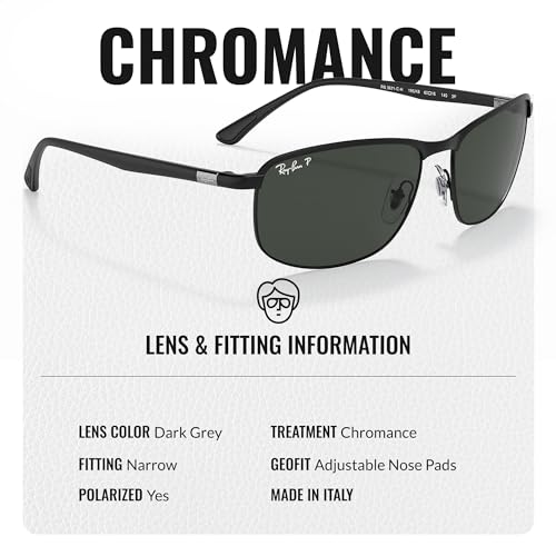 Ray-Ban RB3671CH CHROMANCE Square-Round Shaped Sunglasses for Men & Women with Official RAYBAN Eyewear Kit4