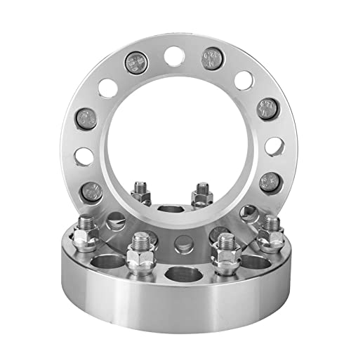 TRIL GEAR 8x6.5 inch to 8x170mm Wheel Spacers Adapters 1.5 inch Thickness 8 Lugs Thread 9/16-18 Hub Bore 130mm Adapters Replacement for 1994-2010 Ram 2500 3500 1975-1997 F 250 F 350