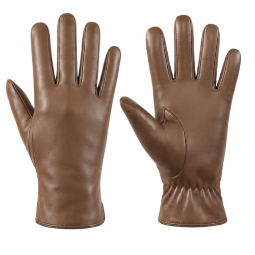 Image of Air Curvey Womens Winter Touch Screen Leather Gloves