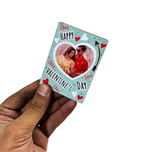 Image of Zesta Customized Fridge Magnet with Photo | Personalized Photo Frame Magnet for Fridge | Custom Picture Fridge Magnets | Polaroid Style Memory Photo Magnets for Birthday, Anniversary -3X2 Inches