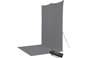 Westcott 8'x13' Neutral Gray X-Drop Pro Wrinkle-Resistant Backdrop Kit