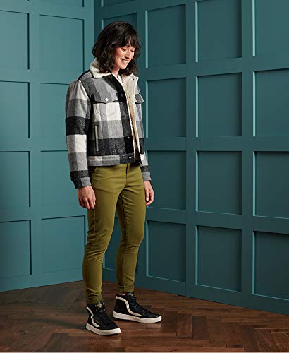 Superdry New City Chino Pantaloni, Verde (Capulet