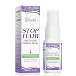 Hair Growth Inhibitor, Non-Irritating Hair Inhibitor, Hair Stop Growth Spray, Permanent Hair Removal Spray for Underarm, Arm, Leg, Bikini Areas, Body, Face for Men and Women