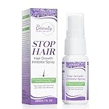 Hair Growth Inhibitor, Non-Irritating Hair Inhibitor, Hair Stop Growth Spray, Permanent Hair Removal Spray for Underarm, Arm, Leg, Bikini Areas, Body, Face, Painless for Men and Women