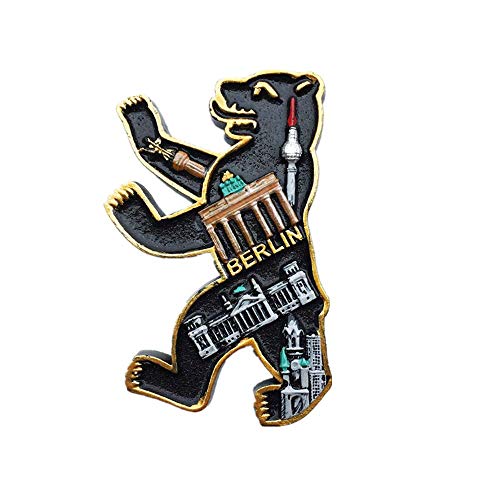 Aimant de réfrigérateur 3D Berlin Allemagne Souvenir de la collection d'autocollants magnétiques pour réfrigérateur