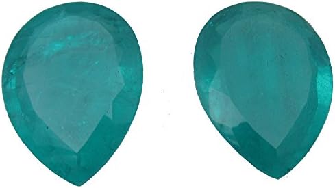 Gemstone Apatite Color Quartz Doublet Gemstone Pear Size 25x35mm 2 Pieces Loose Gemstone