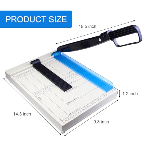 Paper Cutter, Paper Cutting Machine, 12 "A4 Cutting Length, 10 Sheet Capacity, with Safety Protection Device and Blade Lock, Suitable for Office, School or Commercial usePaper Cutt image 6