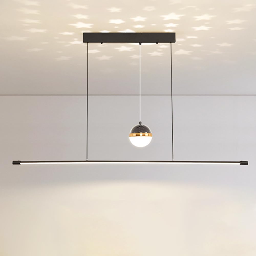 Lustre de table à manger LED suspendu pour cuisine et chambre coucher