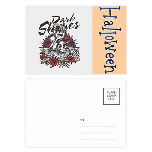 Cartes postales d'Halloween cobra lot de 20 pour éviter les invitations banales