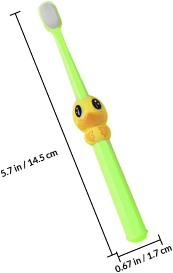 Didiseaon 4pcs Cartoon Toothbrush Set, Soft Bristle Manual Toothbrushes for Boys and Ages 2-10, Oral Care with Colorful Animal Design for Effective Teeth Cleaning