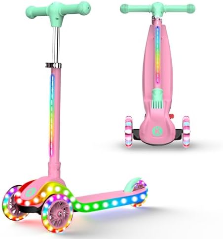 2-in-1 Adjustable Kick Scooter for Kids 3-5 (Suitable 3-12 Years)...