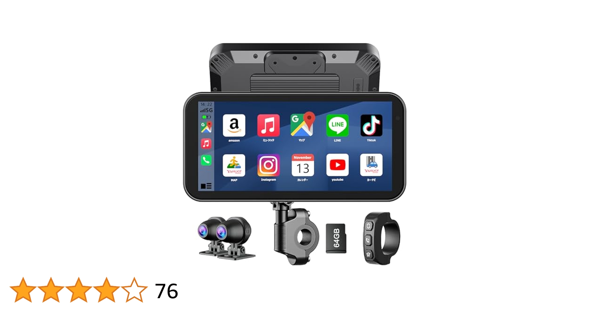 新品　VANBAR バイク ドライブレコーダー Carplay Amazon.co.jp: VANBAR バイク ドライブレコーダー Carplay
