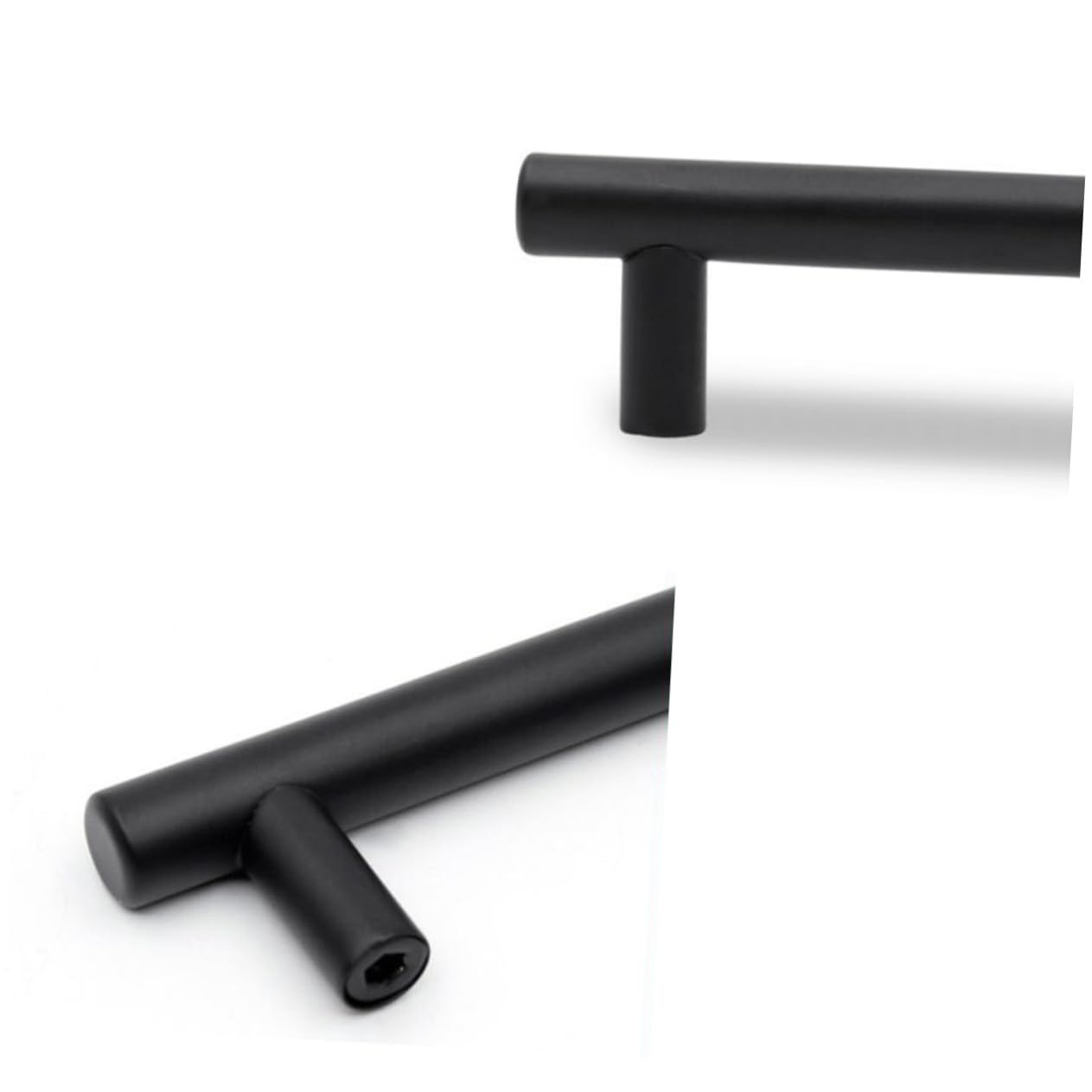 50 Pezzi Maniglia per Mobili in Acciaio Inossidabile Opaco Nero Maniglie Armadio Moderne per Cucina e Casa Pomelli per Resistenti e Antiruggine Adatte Mobili Armadi e Cassettiere