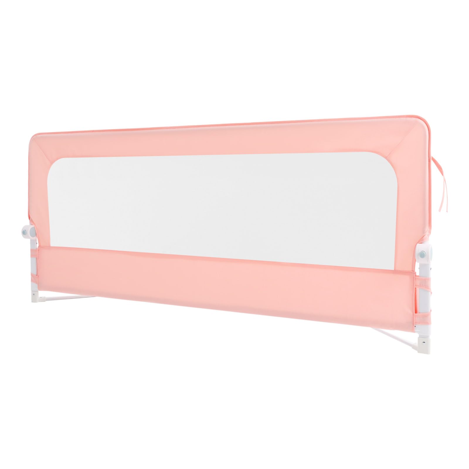 Barriera del letto, Bed Rail Guard, Letto Safety Rail, Barriera Letto Pieghevole 176 cm Altezza regolabile 66-83 cm Telaio Metallo Mesh Traspirante Sistema Anti-Caduta Pieghevole 180° Camera Casa