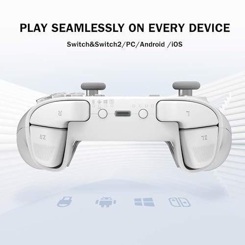 Image of GuliKit KK3 MAX Game Controller-Hall Effect Joysticks,Analog & Digital Triggers, 1000HZ Polling Rate,Maglev /HD /Rotory Vibration,Compatible with Switch /PC /Android /iOS, Switch 2 Wake Up
