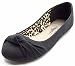 Charles Albert Women's Knotted Front Canvas Round Toe Ballet Flats
